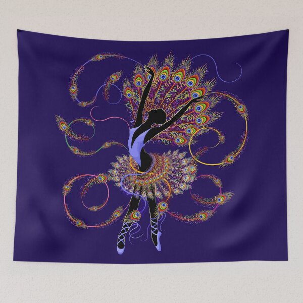 Item preview, Ballerina Surreal Classic Dancer Peacock Feathers designed and sold by BluedarkArt.