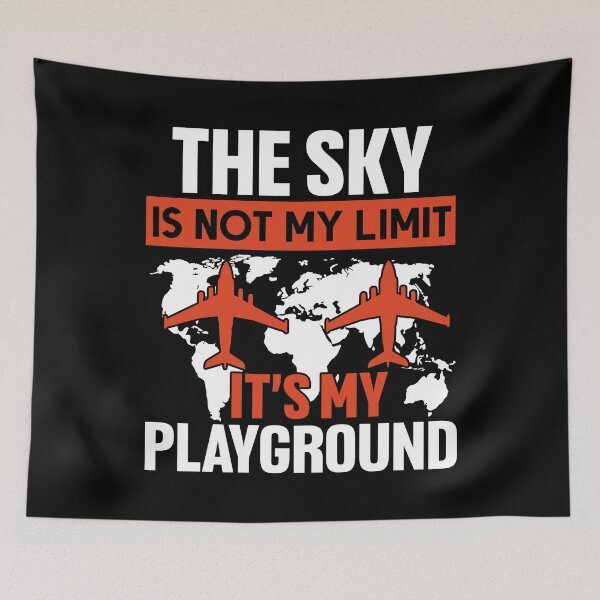 Item preview, The Sky Is Not My Limit Its My Playground - Cool Skydiving Quote Tee Design Gift Idea for Pilots and Skydivers designed and sold by Prince - Bestseller ★★★★★.