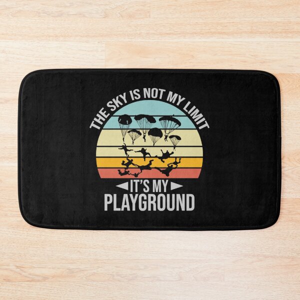 Item preview, The Sky Is Not My Limit Its My Playground - Funny Sarcastic Retro Vintage Humor  Skydiving Quote Tee Design Gift Idea for Pilots and Skydivers designed and sold by Prince - Bestseller ★★★★★.