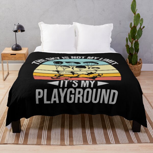 Item preview, The Sky Is Not My Limit Its My Playground - Funny Sarcastic Retro Vintage Humor  Skydiving Quote Tee Design Gift Idea for Pilots and Skydivers designed and sold by Prince - Bestseller ★★★★★.