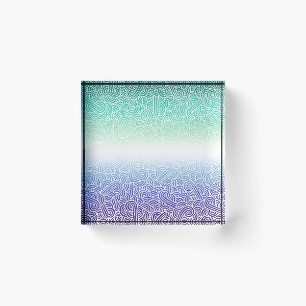 Item preview, Ombré gay man flag and white swirls doodles (7 colors) designed and sold by savousepate.