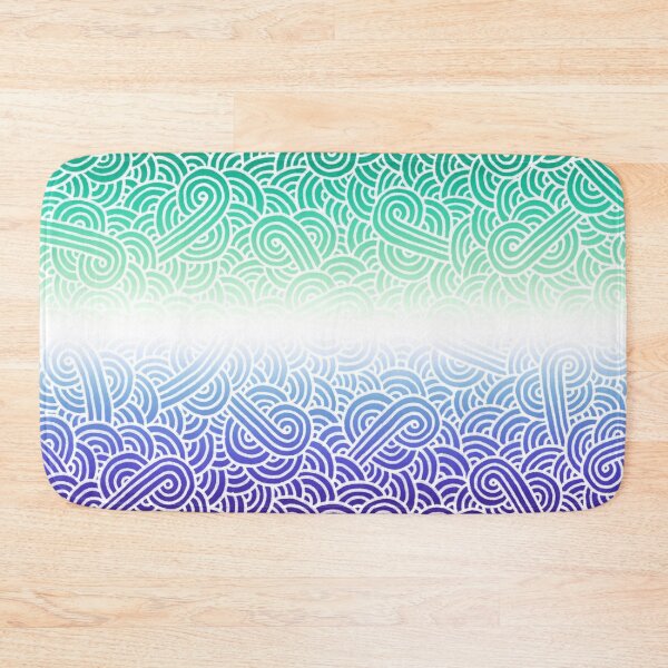 Item preview, Ombré gay man flag and white swirls doodles (7 colors) designed and sold by savousepate.