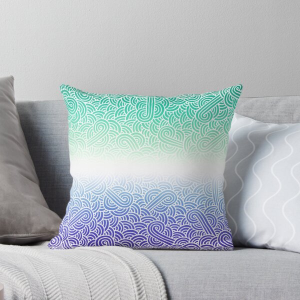 Item preview, Ombré gay man flag and white swirls doodles (7 colors) designed and sold by savousepate.