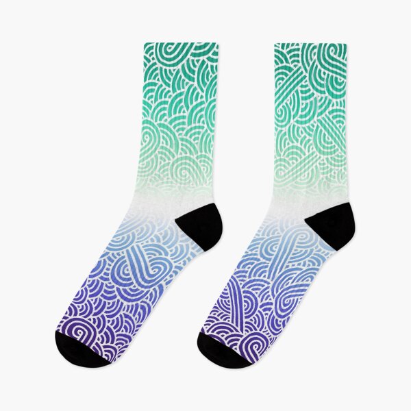 Item preview, Ombré gay man flag and white swirls doodles (7 colors) designed and sold by savousepate.
