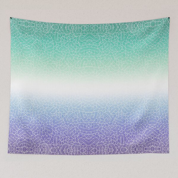 Item preview, Ombré gay man flag and white swirls doodles (7 colors) designed and sold by savousepate.