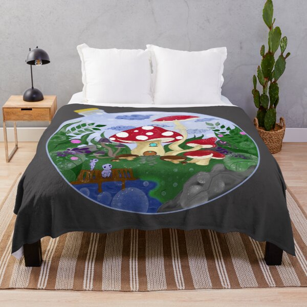 Item preview, Magic mushrooms forest world designed and sold by Mariia Berezhna.