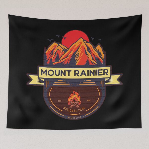 Item preview, Mount Rainier National Park Sun & Mountains designed and sold by JordanHolmes.