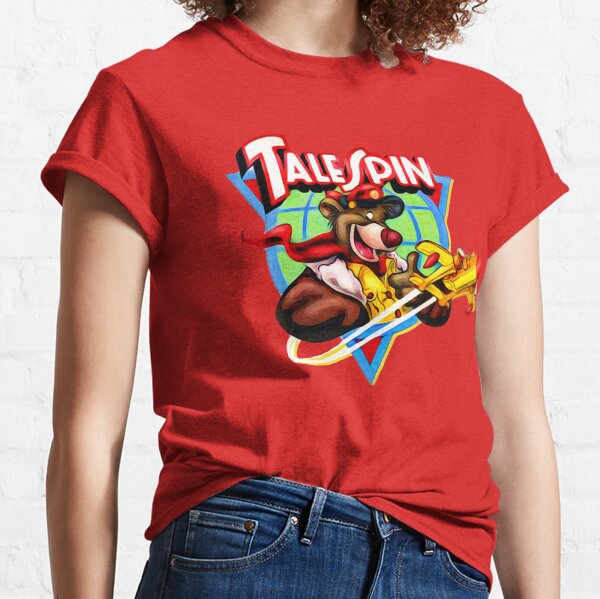 Vista previa del artículo con la obra «Talespin, Baloo Logo Plane», diseñado y vendido por RainbowRetro.