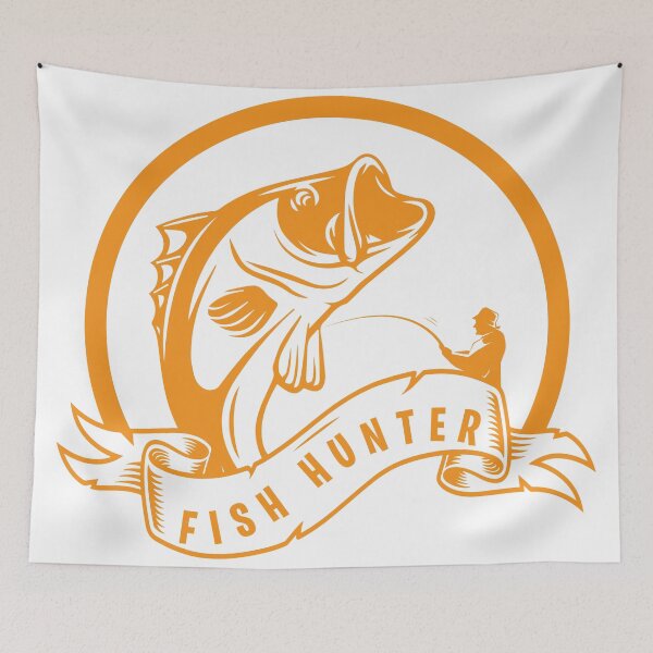 Item preview, fish hunter creative design designed and sold by TheTshirtClub.