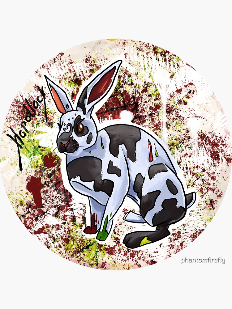 Hopollock the Rabbit Artist by phantomfirefly