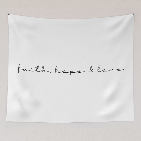 Item preview, Faith Hope and Love Bible verse Christian quote designed and sold by AmeliasArtistry.