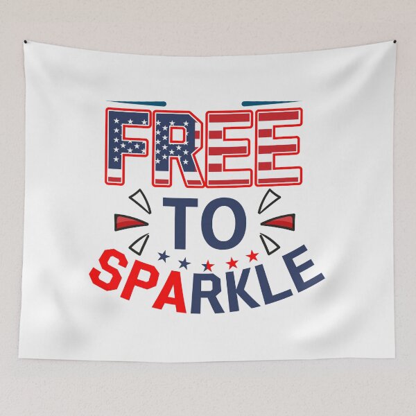Item preview, Free To Sparkle, día de la independencia del 4 de julio designed and sold by sweary12.