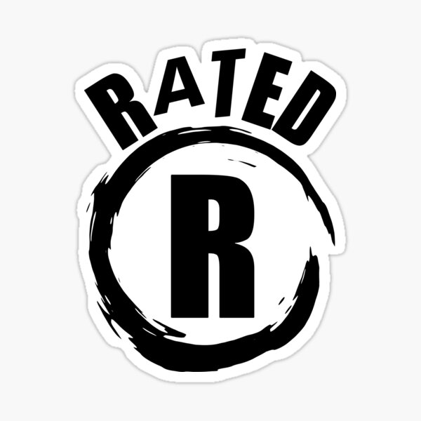 Rated R Sticker for Sale by AlphaBronco