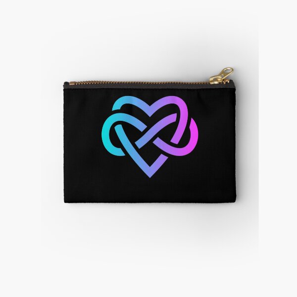 Item preview, Polyamory Infinity Heart Symbol Trippy Polyamorous Throuple designed and sold by mBshirts.
