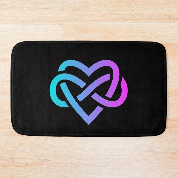 Item preview, Polyamory Infinity Heart Symbol Trippy Polyamorous Throuple designed and sold by mBshirts.