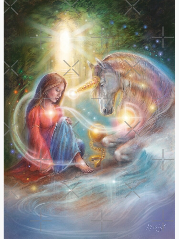 Thumbnail 3 of 3, Canvas Print, Uncord yourself, Unicorn magic designed and sold by marjoleinkruijt.