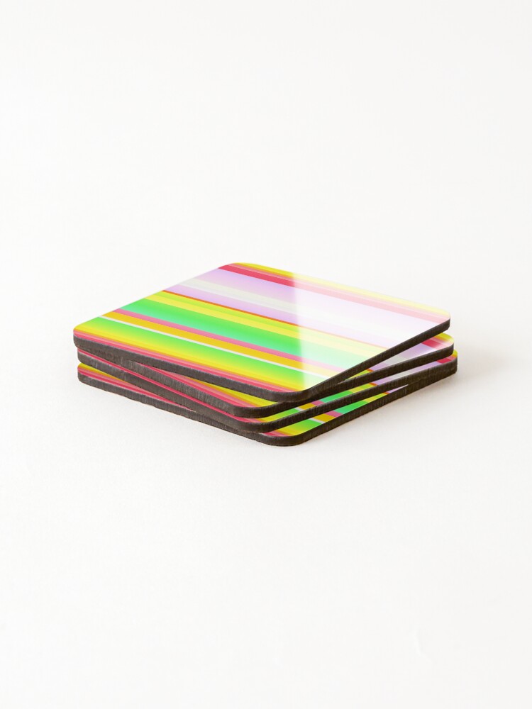 Thumbnail 4 of 5, Coasters (Set of 4), Line pattern | lines pattern designed and sold by lausn.
