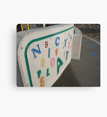 Alphabet Metal Print