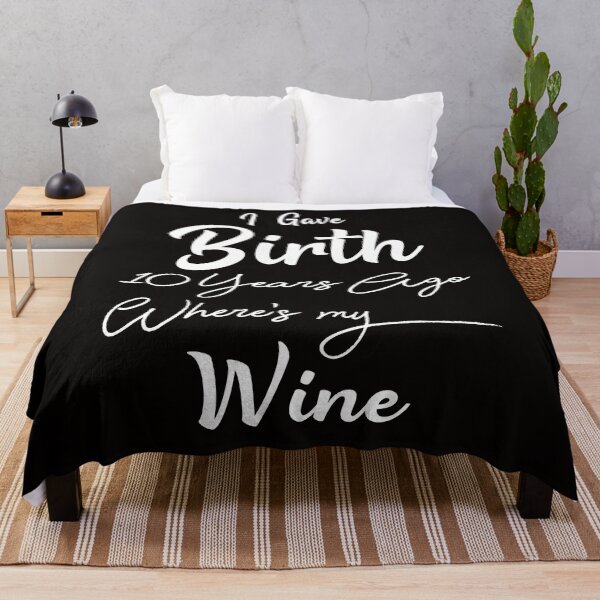 Item preview, Mom Wine - Mom Birthday Girl Boy 10th 10 Year Old Party designed and sold by MarvSeel.