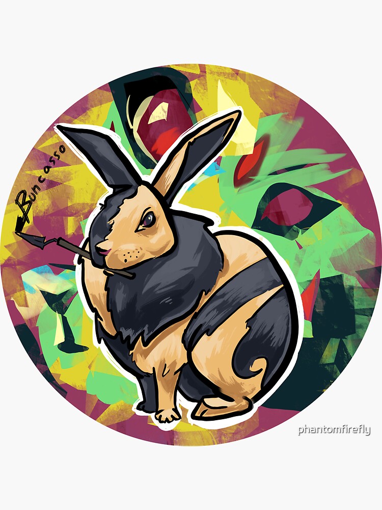 Buncasso The Rabbit Artist by phantomfirefly