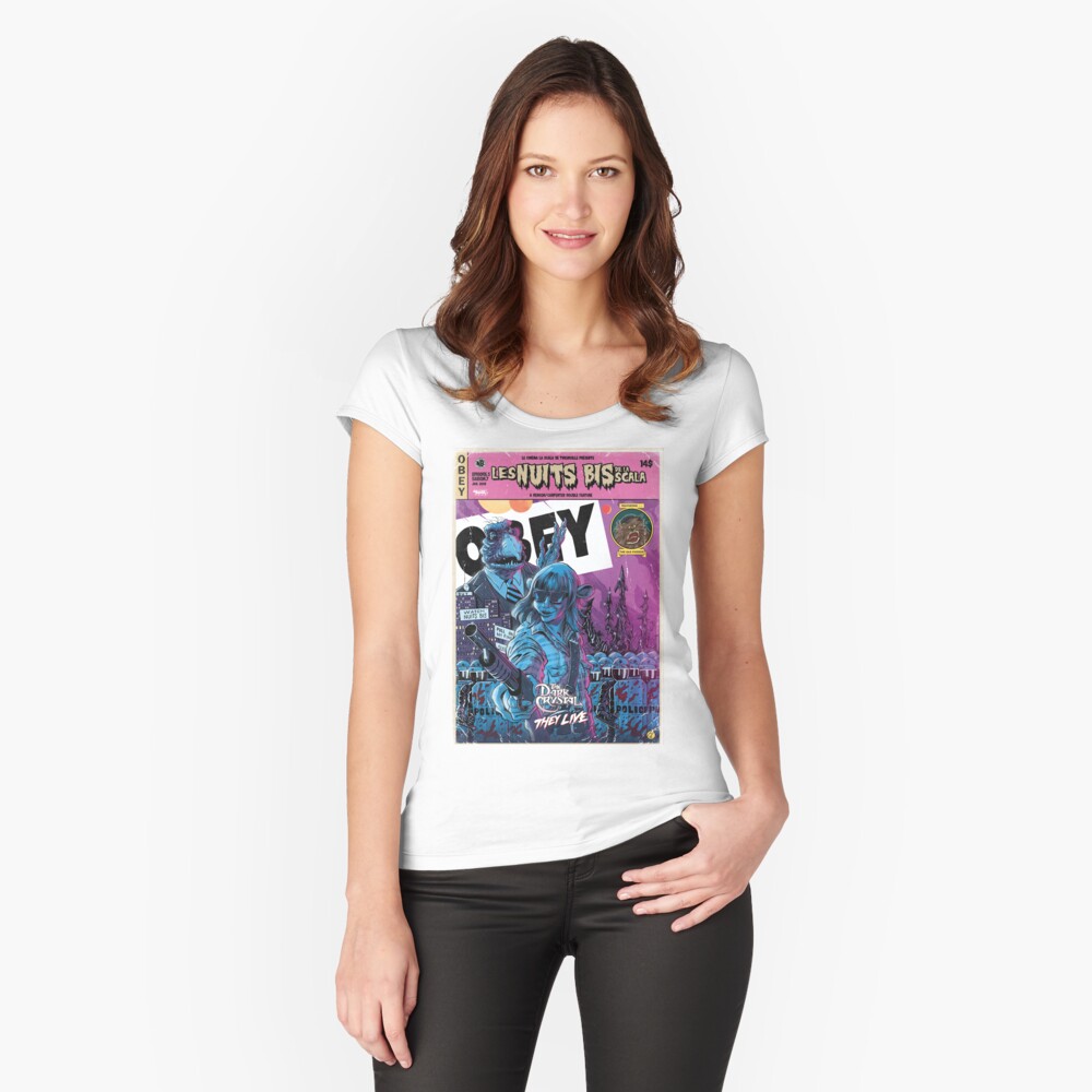 Item preview, Fitted Scoop T-Shirt designed and sold by gengiskahn.