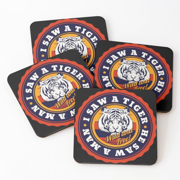 Item preview, I Saw A Tiger He Saw A Man Wild and Free designed and sold by Parag's Travel Shop.