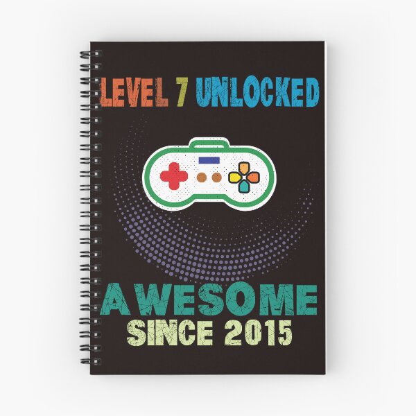 Item preview, Level 7 Unlocked Awesome 2015 Video Game 7th Birthday Boy designed and sold by MarvSeel.