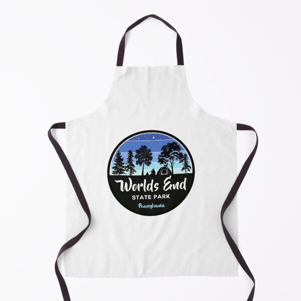 Item preview, Worlds End State Park Black and Blue Silhouette designed and sold by VanyaKar.