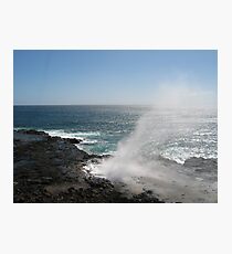 Kauai blowhole Photographic Print