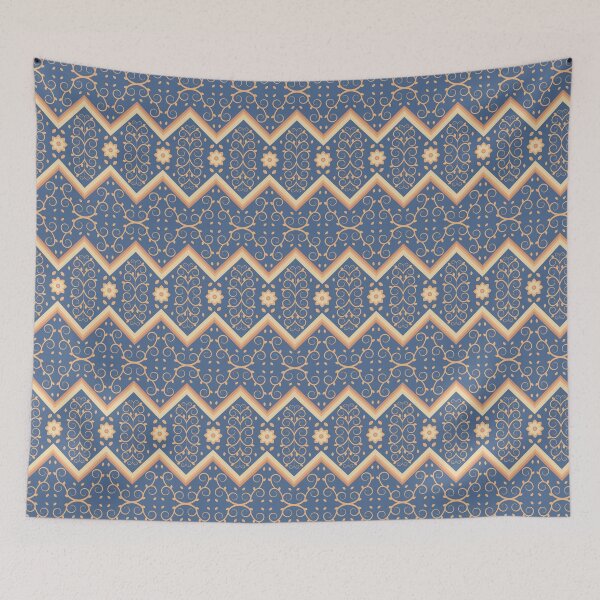 Item preview, Abstract vintage art fabric pattern  designed and sold by mushopja.