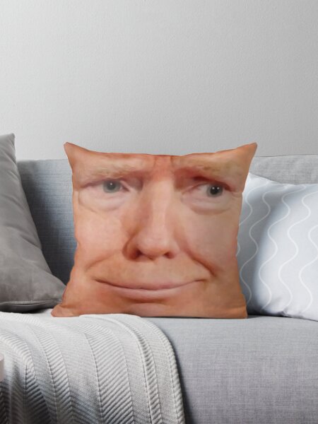 Vista previa del artículo con la obra «Trump Face Cojín», diseñado y vendido por Shappie112.