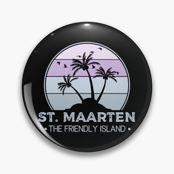 Item preview, St. Maarten blue Gradient Retro  | Sint Maarten | Saint Martin | Vacation, holiday trip, Travel gifts designed and sold by Violet Treasures.