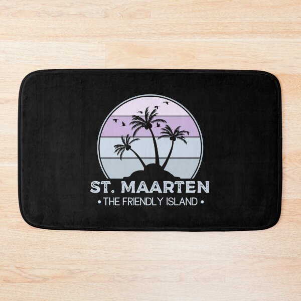 Item preview, St. Maarten blue Gradient Retro  | Sint Maarten | Saint Martin | Vacation, holiday trip, Travel gifts designed and sold by Violet Treasures.