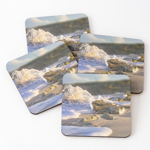Item preview, close up view of surf lapping up to rocks on the sea shore designed and sold by ydsdesigns.