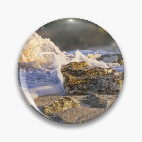 Item preview, close up view of surf lapping up to rocks on the sea shore designed and sold by ydsdesigns.