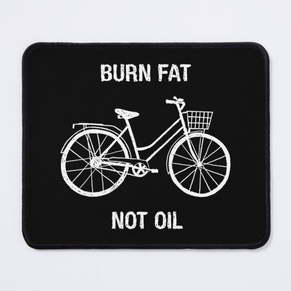 Item preview, Burn Fat Not Oil Bicycle Design White On Color Classic T-Shirt designed and sold by verarheaf9.