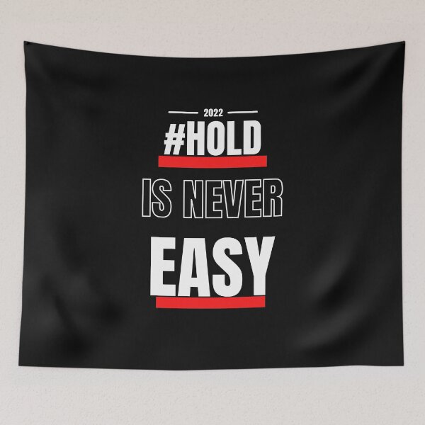 Aperçu de l'œuvre #HODL n'est pas facile. - Citation cz créée et vendue par CryptoLoverTees.