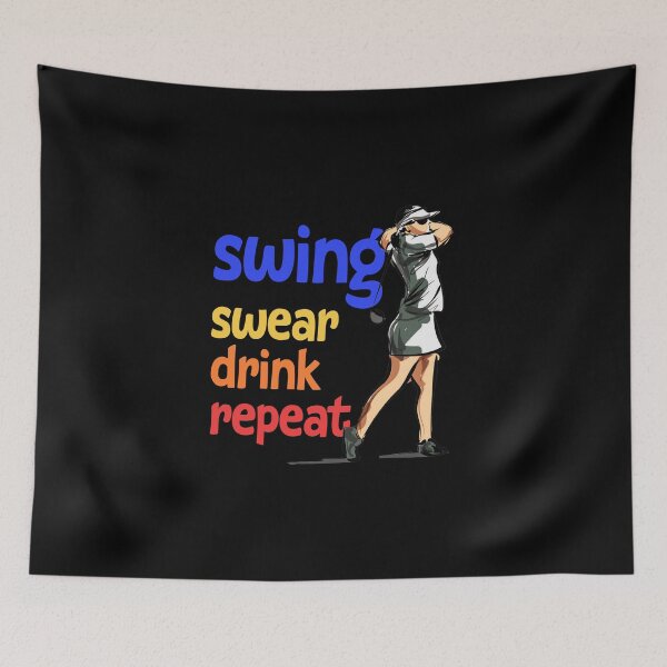 Item preview, Swing Swear Drink Repeat - Love Golf designed and sold by hakimayedder33.