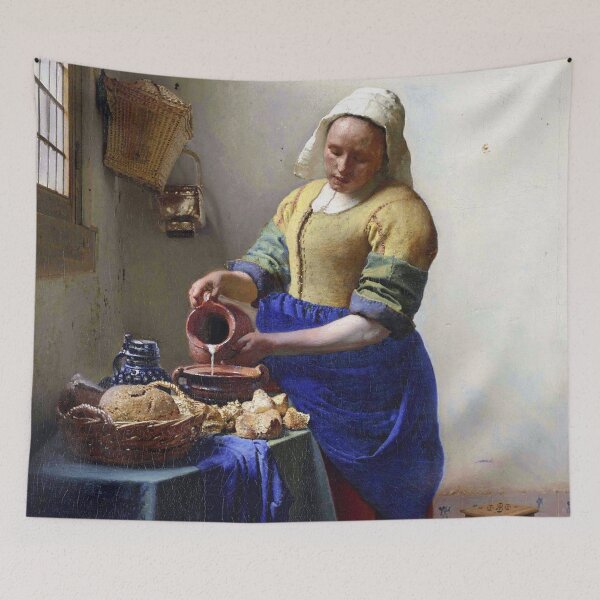 Item preview, The Milkmaid by Johannes Vermeer - Vintage Art designed and sold by RickE.
