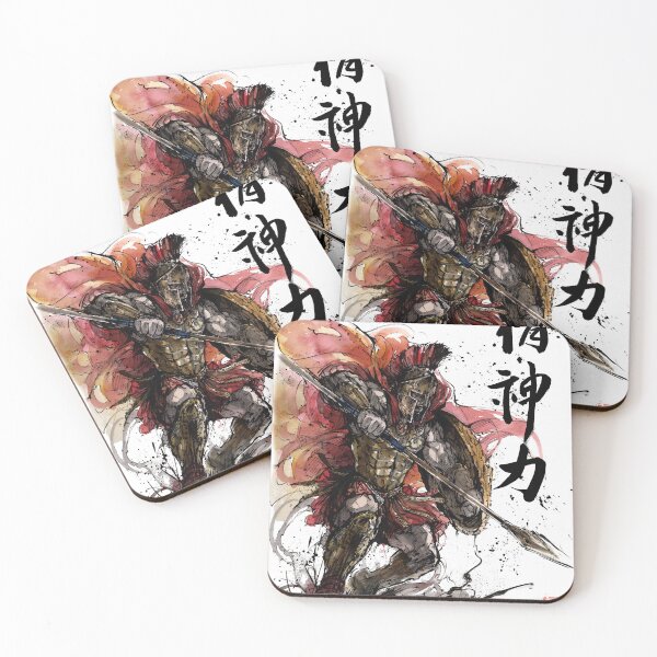 Item preview, Spartan with Japanese Calligraphy Strength of Spirit designed and sold by Mycks.