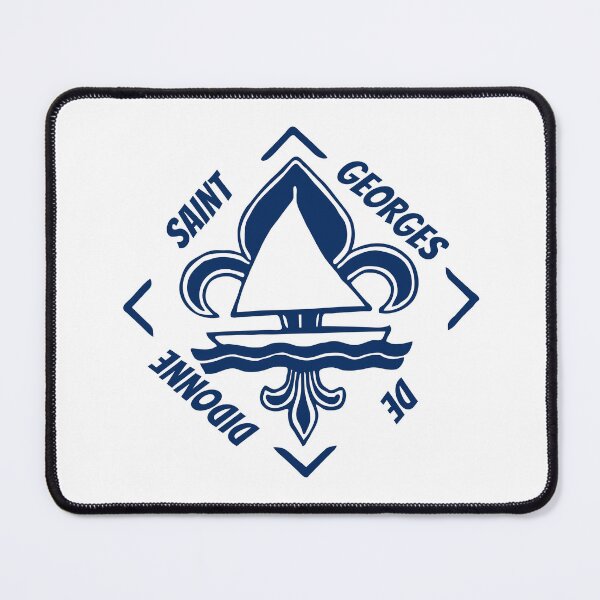 Item preview, Saint Georges de Didonne in Charente Maritime, Aquitaine, France, Atlantic Ocean - French Seaside Resort - Navy Blue Vintage Sailor Logo - Sailing Boat with Heraldic Lily designed and sold by Vintage-TM.