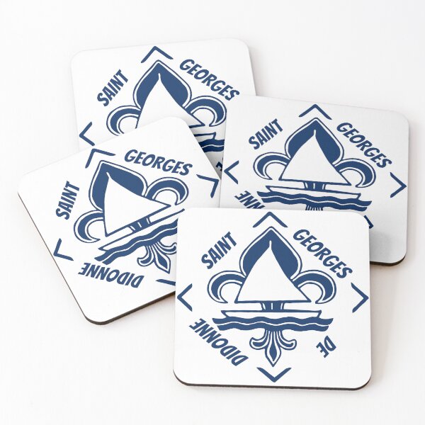 Item preview, Saint Georges de Didonne in Charente Maritime, Aquitaine, France, Atlantic Ocean - French Seaside Resort - Navy Blue Vintage Sailor Logo - Sailing Boat with Heraldic Lily designed and sold by Vintage-TM.