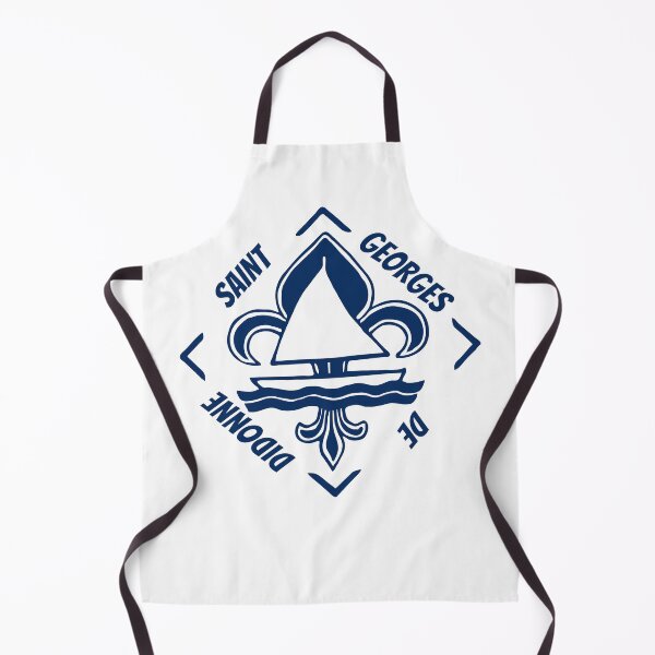 Item preview, Saint Georges de Didonne in Charente Maritime, Aquitaine, France, Atlantic Ocean - French Seaside Resort - Navy Blue Vintage Sailor Logo - Sailing Boat with Heraldic Lily designed and sold by Vintage-TM.