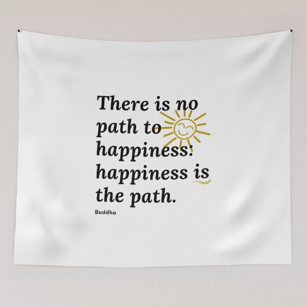 Item preview, Inspirational Quote - Happiness is under your control - life quote from Buddha designed and sold by Soaring Eagle.