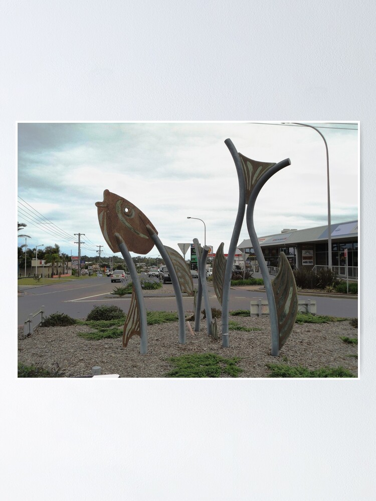 "Fish Sculptures, Ulladulla, New South Wales, Australia 2011" Poster by