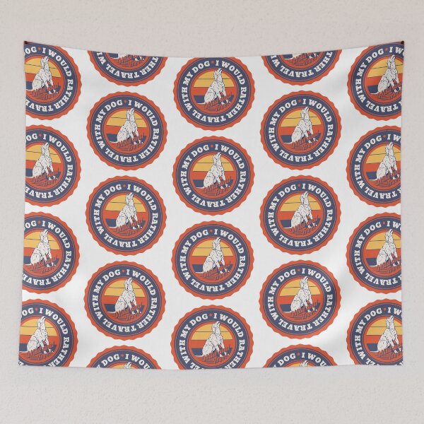 Item preview, I would rather travel with my dog Wild and Free designed and sold by Parag's Travel Shop.