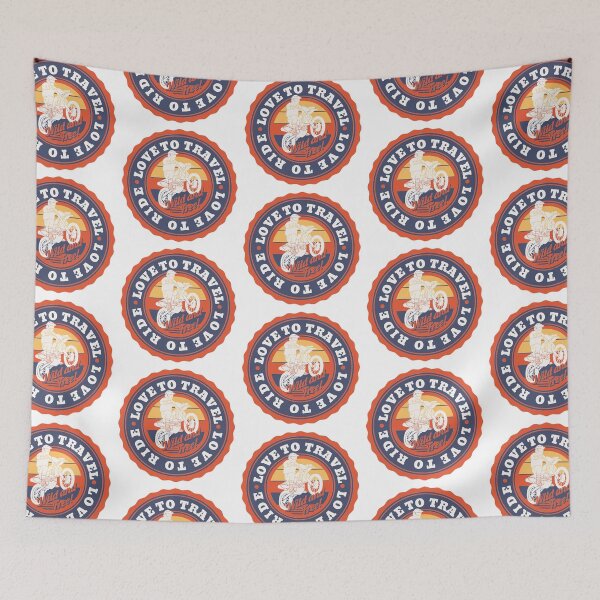 Item preview, Love to Travel Love to Ride Wild and Free designed and sold by Parag's Travel Shop.