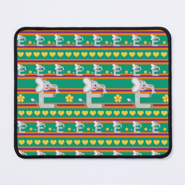 Item preview, decorative animal alphabet, letter E like elephant designed and sold by Mauswohn.