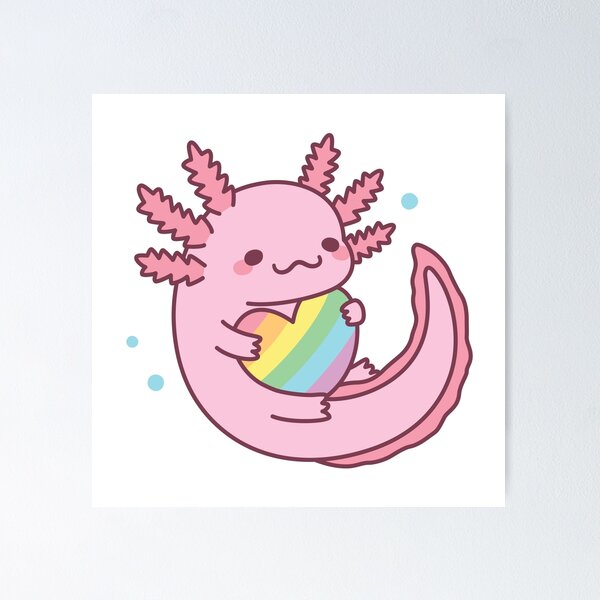 Cute Blue Axolotl Kawaii Aesthetic Axolotls Front & Back Coffee