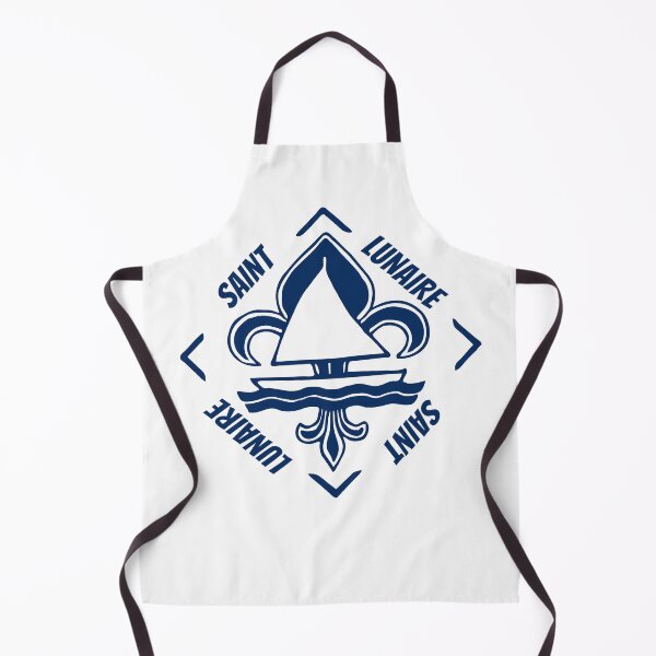 Item preview, Saint Lunaire in Brittany, France - French Seaside Resort - Navy Blue Vintage Sailor Logo - Sailing Boat with Heraldic Lily designed and sold by Vintage-TM.